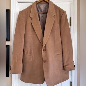 Camel Wool Blazer Vintage Mens L/XL Money Classic See measurements, no size tag